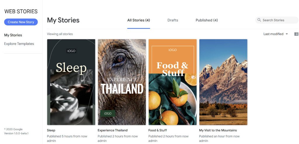 google web stories