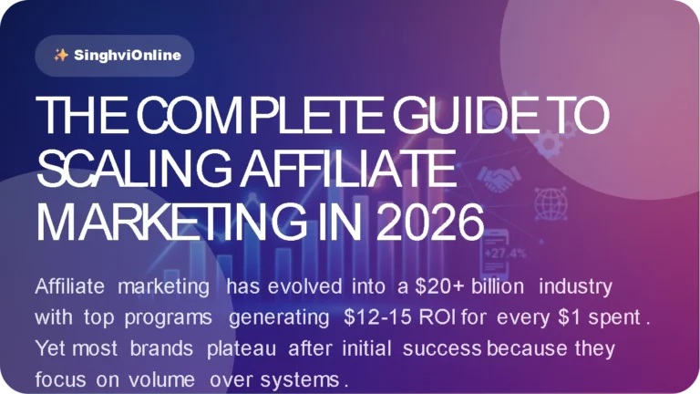 THE COMPLETE GUIDE TO SCALING AFFILIATE MARKETING IN 2026