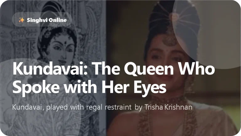 Kundavai The Queen Who Spoke with Her Eyes